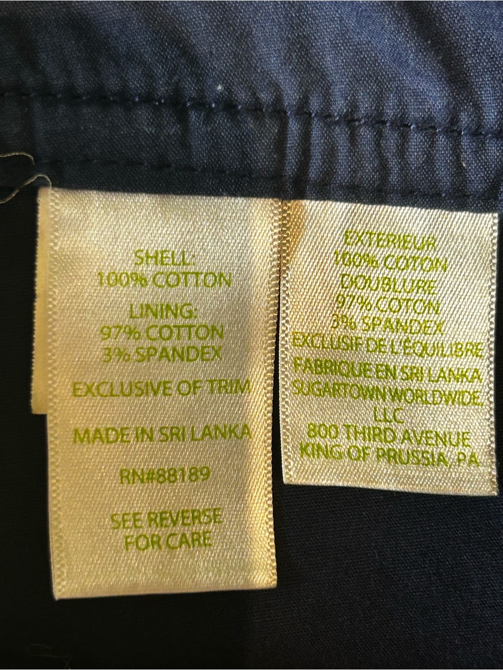 Lilly Pulitzer Navy Scallop Hem Skort Textured Cotton Preppy Golf Tennis Sz 10 - Picture 8 of 9